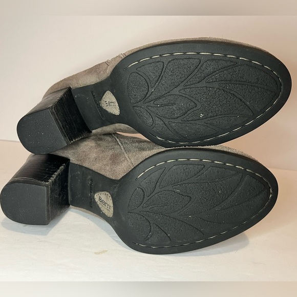 Born Gray Suede Zippered Ankle Boots - Picture 10 of 13